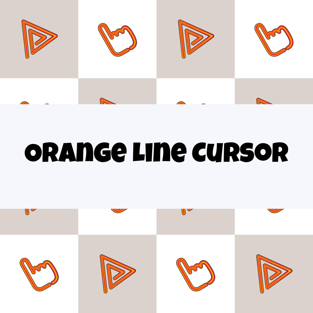 Preview Orange Line cursor custom cursor pack